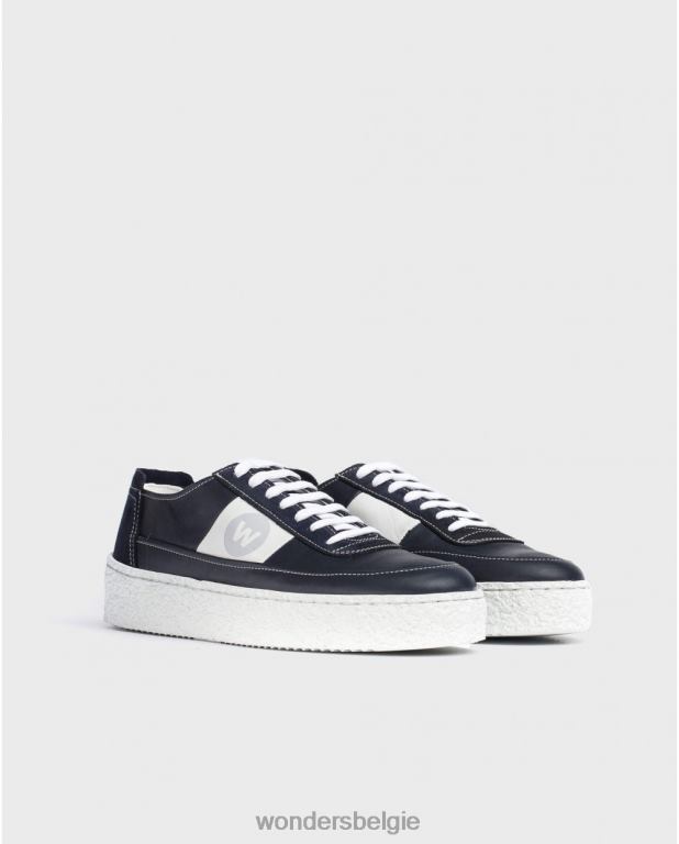 marino schoenen 6X06D353 marino leren sneaker met veters Heren Wonders