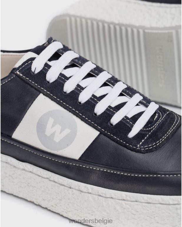 marino schoenen 6X06D353 marino leren sneaker met veters Heren Wonders