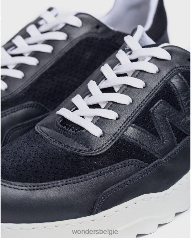 marino schoenen 6X06D354 marino leren sneaker met logo Heren Wonders