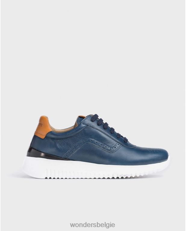 marino schoenen 6X06D359 marino sneaker van geperforeerd leer Heren Wonders