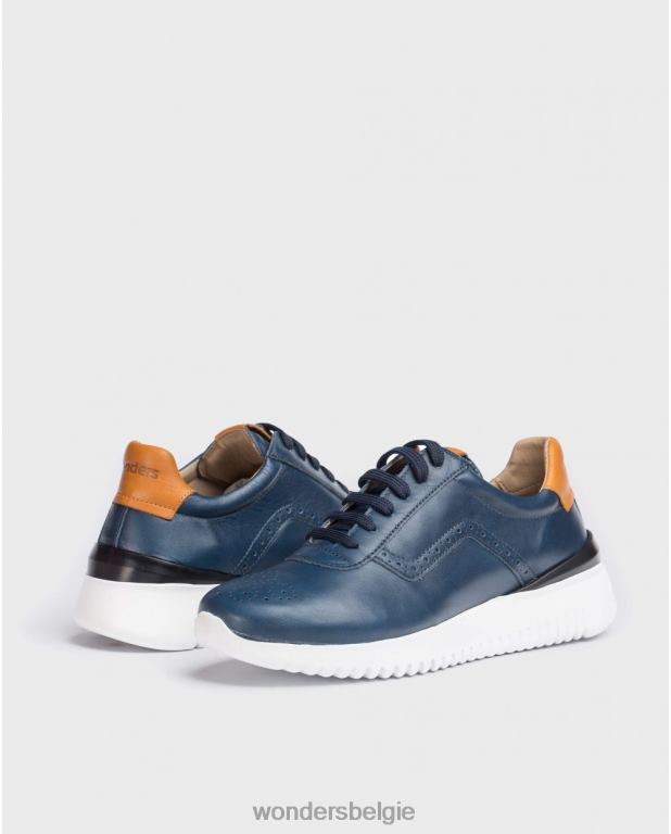 marino schoenen 6X06D359 marino sneaker van geperforeerd leer Heren Wonders