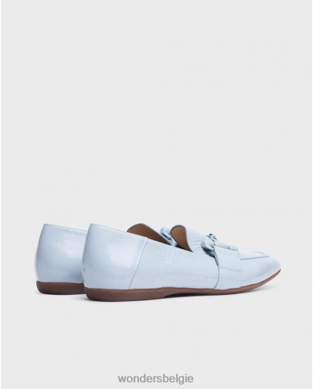 blauw schoenen 6X06D174 blauwe franny ballerina's vrouwen Wonders