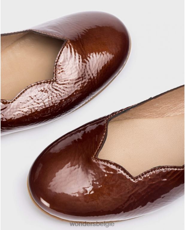 kastanjebruin schoenen 6X06D412 marron a-6132 vrouwen Wonders