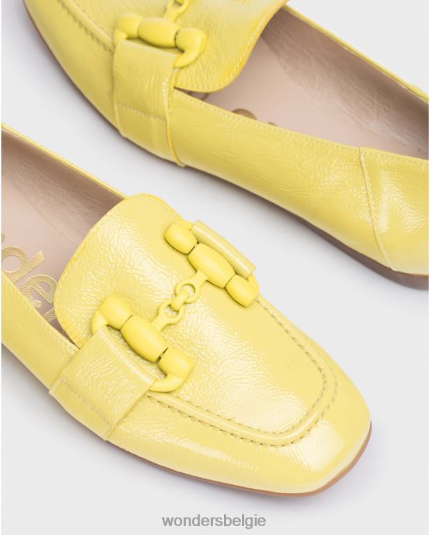 lima schoenen 6X06D175 lima limoengroene franny balletpomp vrouwen Wonders