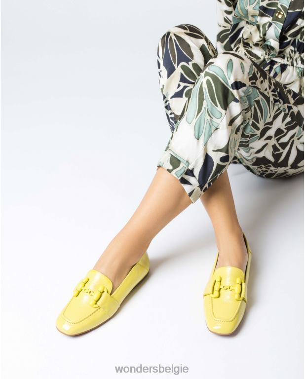 lima schoenen 6X06D175 lima limoengroene franny balletpomp vrouwen Wonders