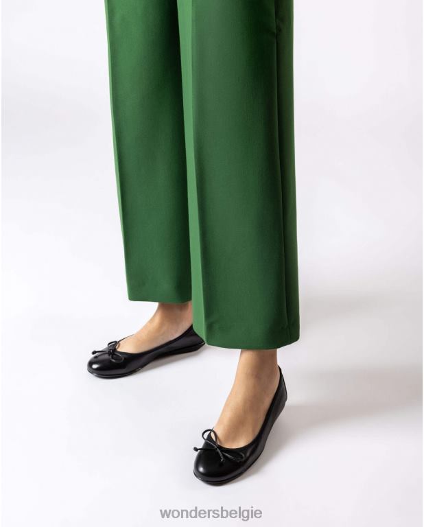 neger schoenen 6X06D328 negro zwarte bo balletpomp vrouwen Wonders