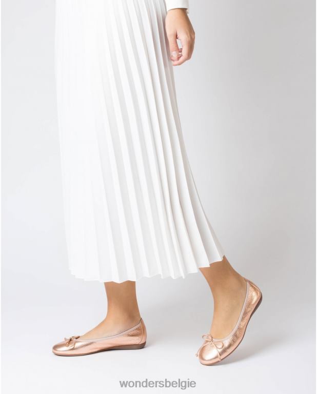 ram schoenen 6X06D126 rame roze bo balletpomp vrouwen Wonders