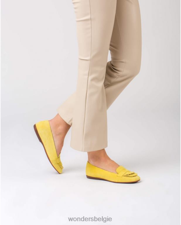 zonnig schoenen 6X06D421 zonnige leren ballerina's met dubbele franje vrouwen Wonders