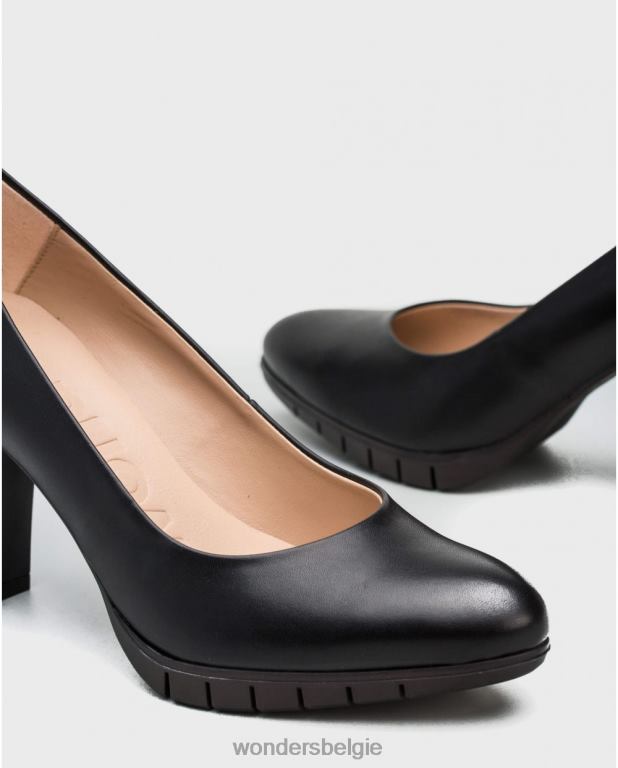 neger schoenen 6X06D300 neger schoen macy zwart vrouwen Wonders