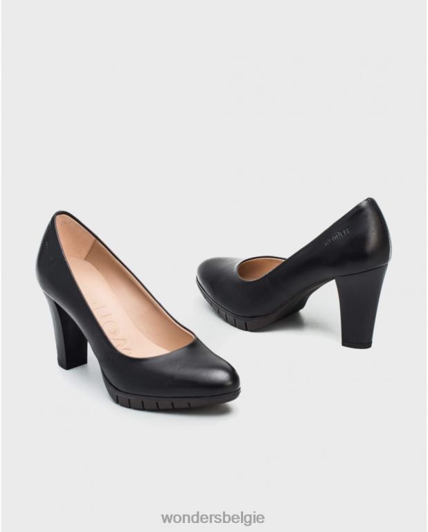 neger schoenen 6X06D300 neger schoen macy zwart vrouwen Wonders