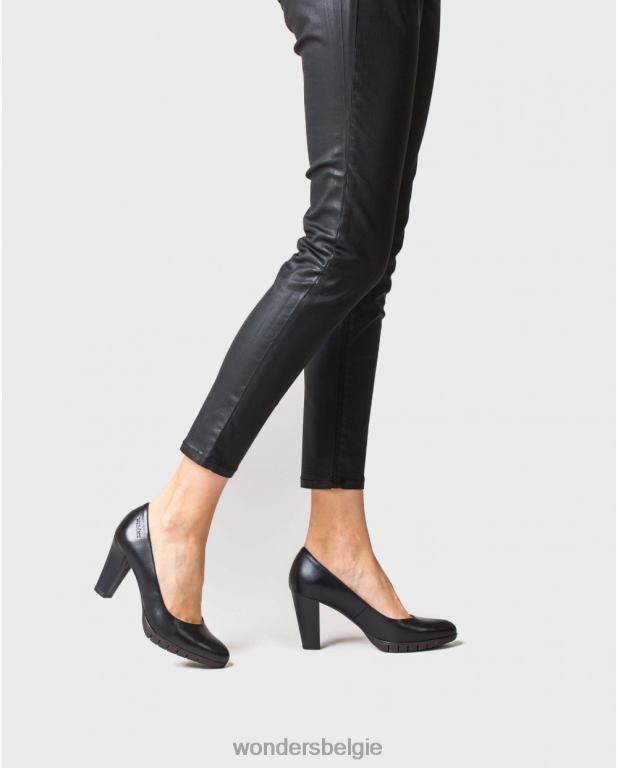 neger schoenen 6X06D300 neger schoen macy zwart vrouwen Wonders