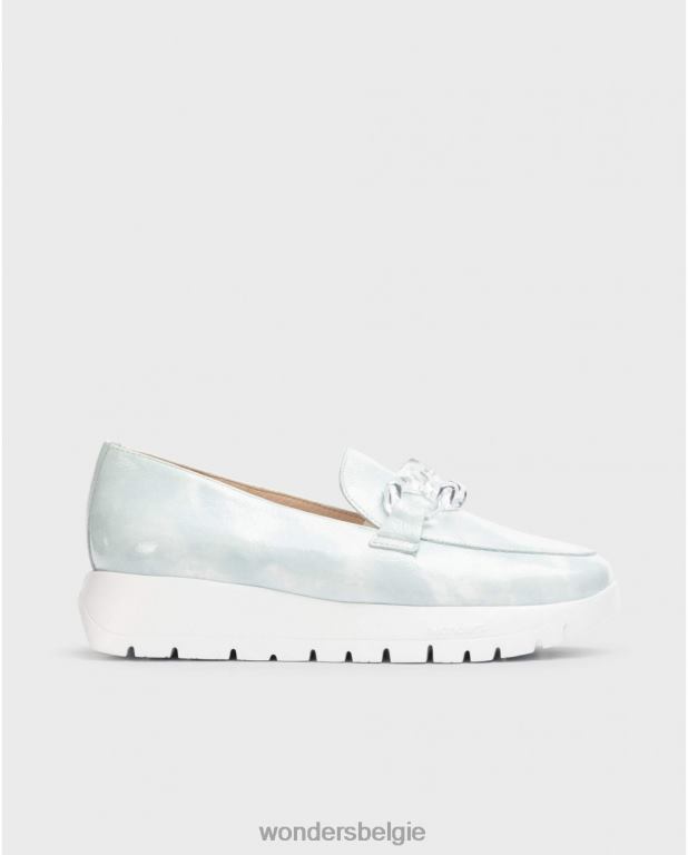 aloë schoenen 6X06D297 aloë blauwe roos mocassin vrouwen Wonders