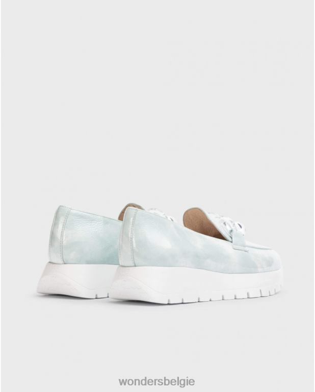 aloë schoenen 6X06D297 aloë blauwe roos mocassin vrouwen Wonders