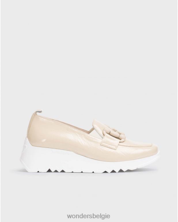 natuurlijk schoenen 6X06D160 natuurlijke beige dans mocassin vrouwen Wonders