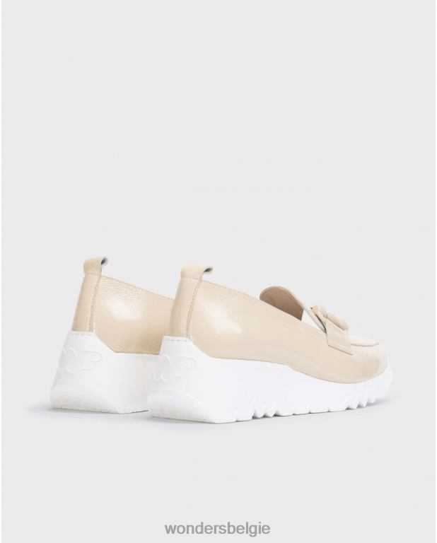 natuurlijk schoenen 6X06D160 natuurlijke beige dans mocassin vrouwen Wonders