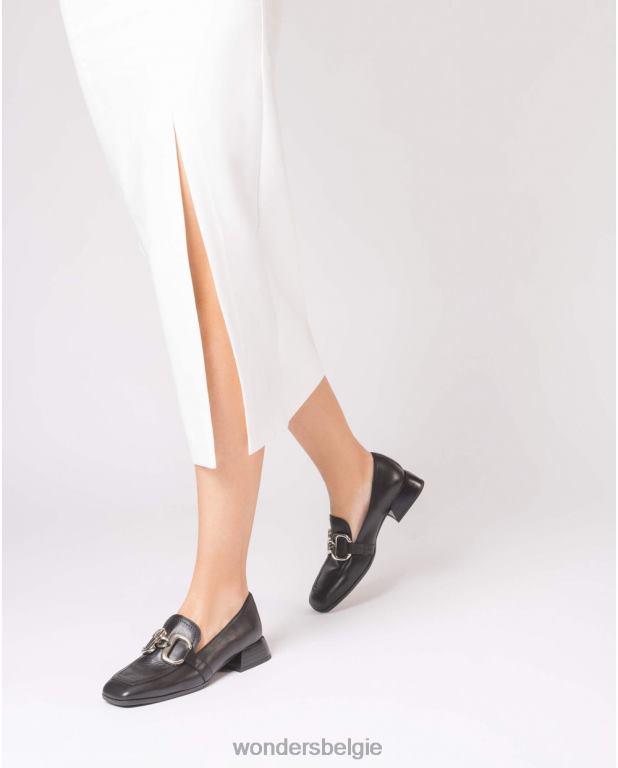 neger schoenen 6X06D276 negro zwarte perri mocassin vrouwen Wonders