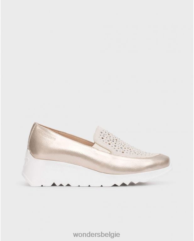 platina/bedelen schoenen 6X06D234 platina/bedel platina harrison mocassin vrouwen Wonders