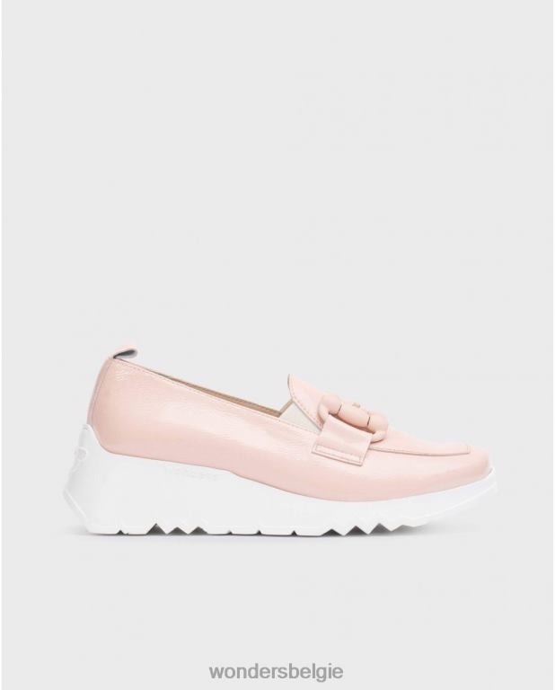 roos schoenen 6X06D161 rosa roze dans mocassin vrouwen Wonders
