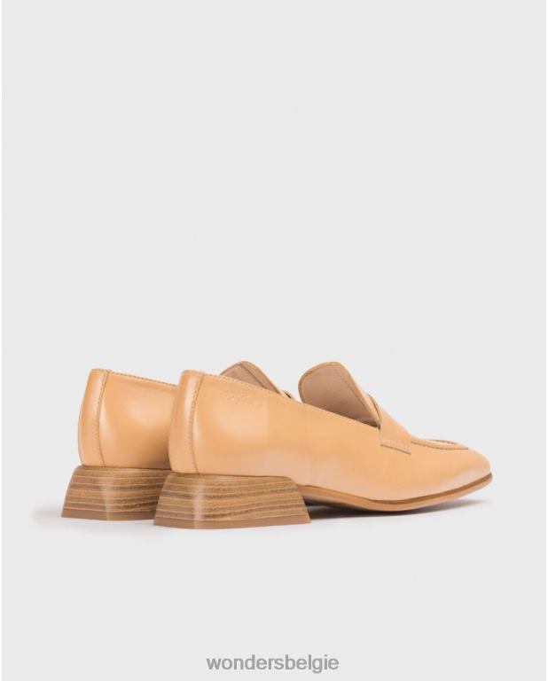 zand schoenen 6X06D335 zand en zand mocassin vrouwen Wonders