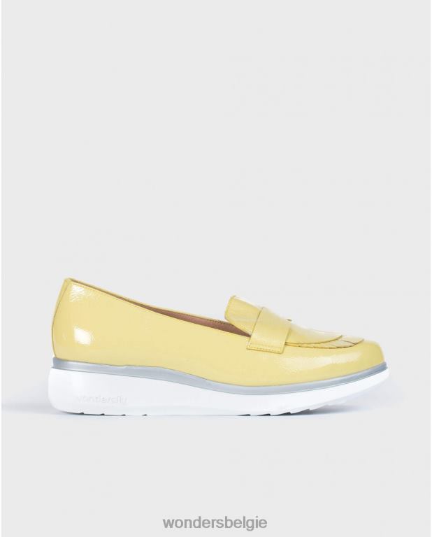 zonnig schoenen 6X06D423 zonnige lakleren mocassins met franjes vrouwen Wonders