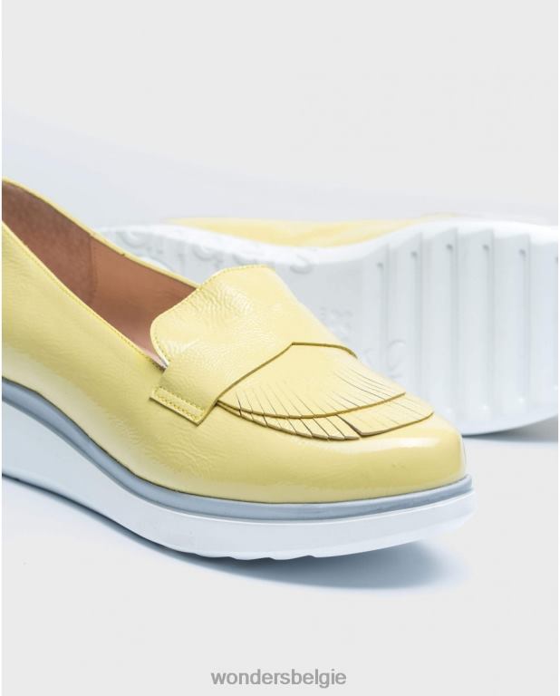 zonnig schoenen 6X06D423 zonnige lakleren mocassins met franjes vrouwen Wonders