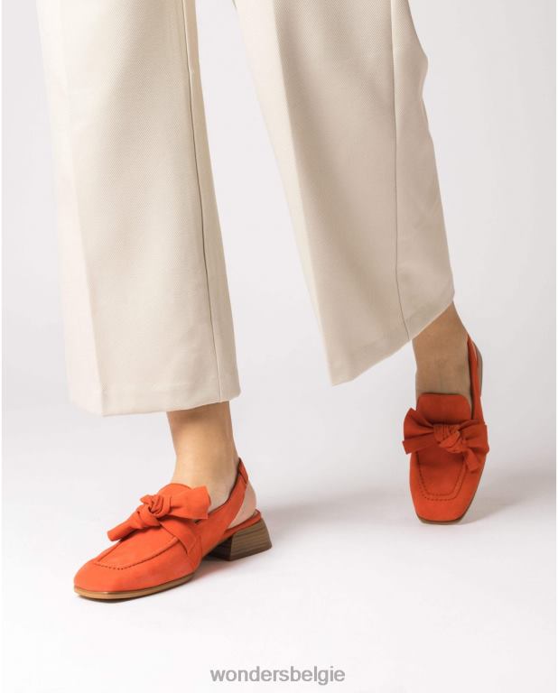 koraal schoenen 6X06D141 koraal oranje watts schoen vrouwen Wonders