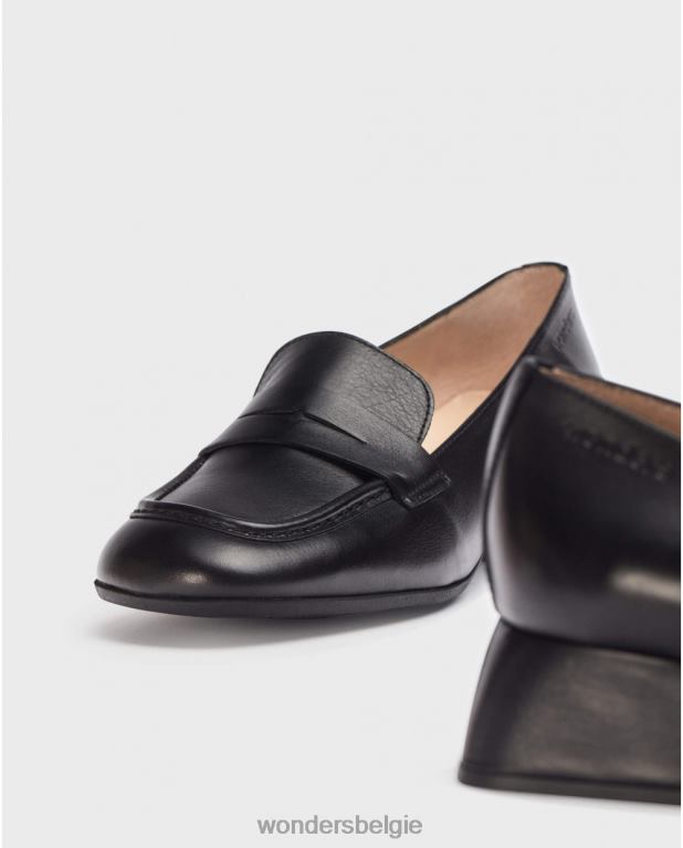 neger schoenen 6X06D221 negro zwarte gave mocassin vrouwen Wonders