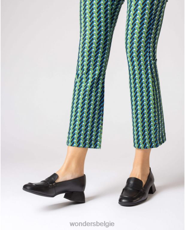 neger schoenen 6X06D221 negro zwarte gave mocassin vrouwen Wonders