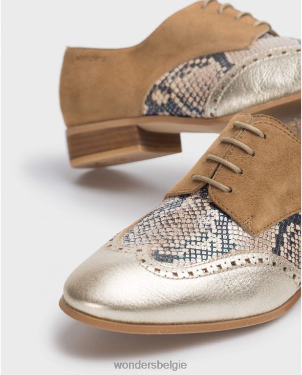 pla/san/sa schoenen 6X06D427 pla/san/sa leren brogue schoen vrouwen Wonders