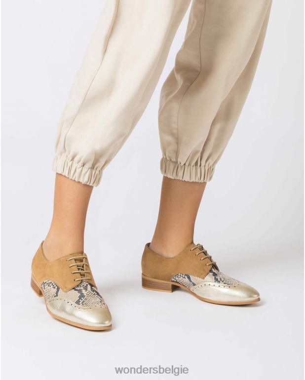 pla/san/sa schoenen 6X06D427 pla/san/sa leren brogue schoen vrouwen Wonders