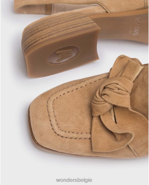 zand schoenen 6X06D142 zandbruine watts schoen vrouwen Wonders