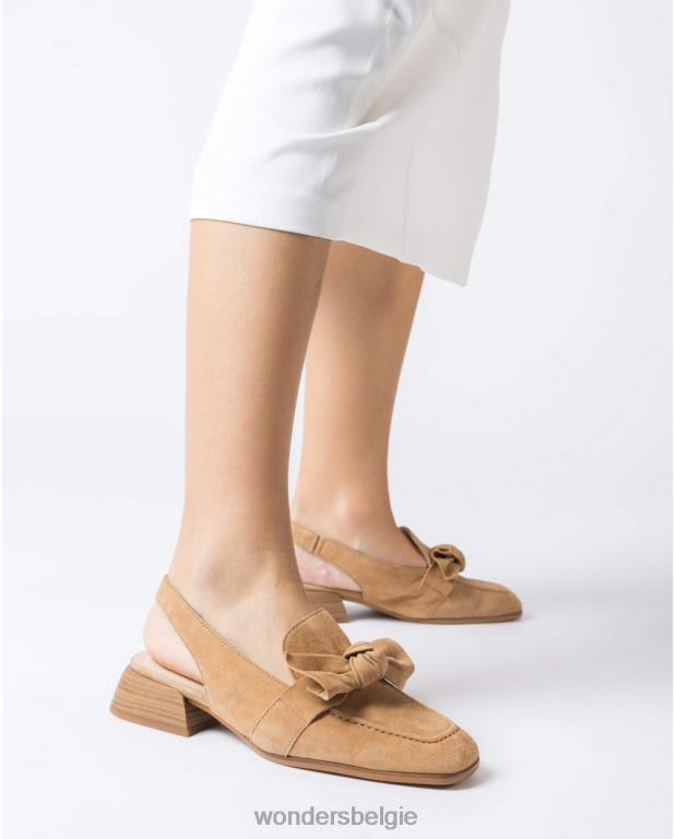 zand schoenen 6X06D142 zandbruine watts schoen vrouwen Wonders