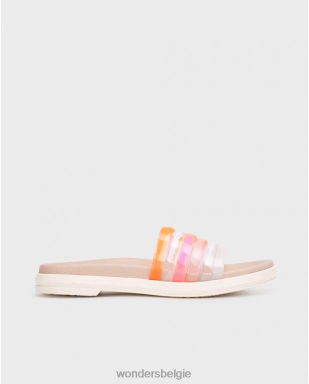 blanco schoenen 6X06D253 blanco witte zebra sandaal vrouwen Wonders