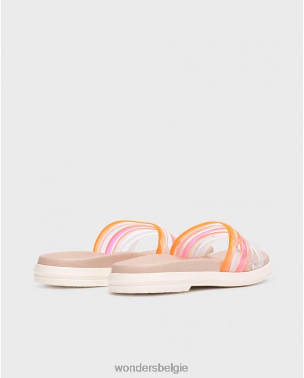 blanco schoenen 6X06D253 blanco witte zebra sandaal vrouwen Wonders