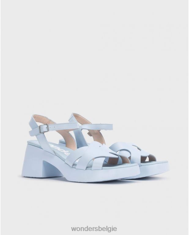 blauw schoenen 6X06D162 blauwe georgina sandaal vrouwen Wonders
