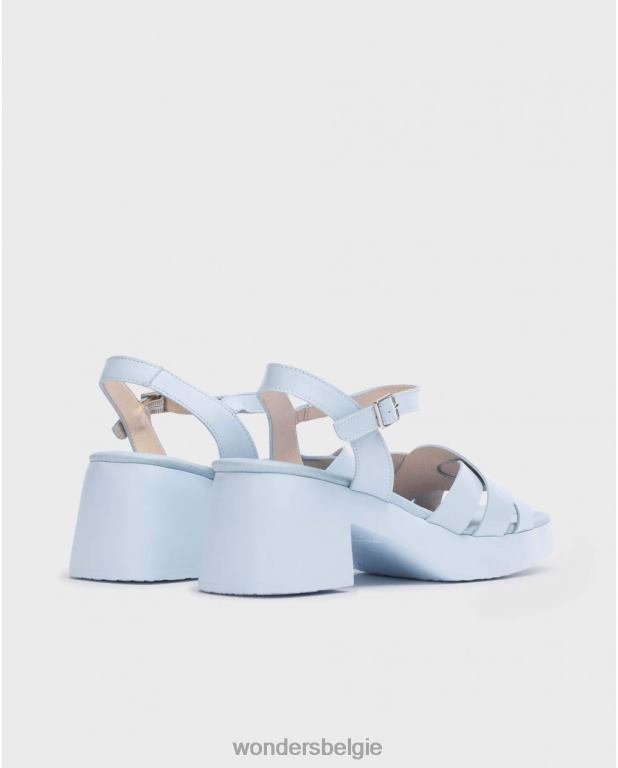 blauw schoenen 6X06D162 blauwe georgina sandaal vrouwen Wonders