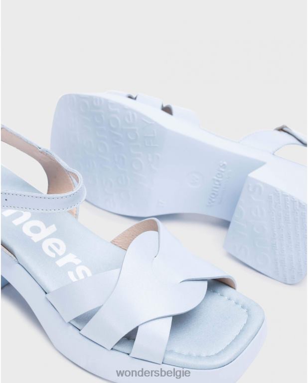 blauw schoenen 6X06D162 blauwe georgina sandaal vrouwen Wonders