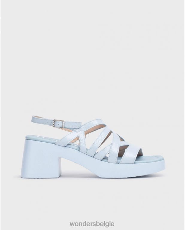 blauw schoenen 6X06D165 blauwe loreto sandaal vrouwen Wonders