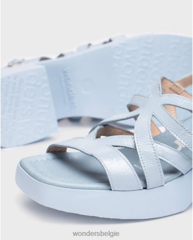 blauw schoenen 6X06D165 blauwe loreto sandaal vrouwen Wonders