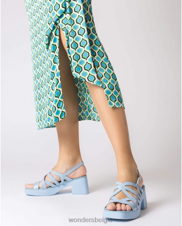 blauw schoenen 6X06D165 blauwe loreto sandaal vrouwen Wonders