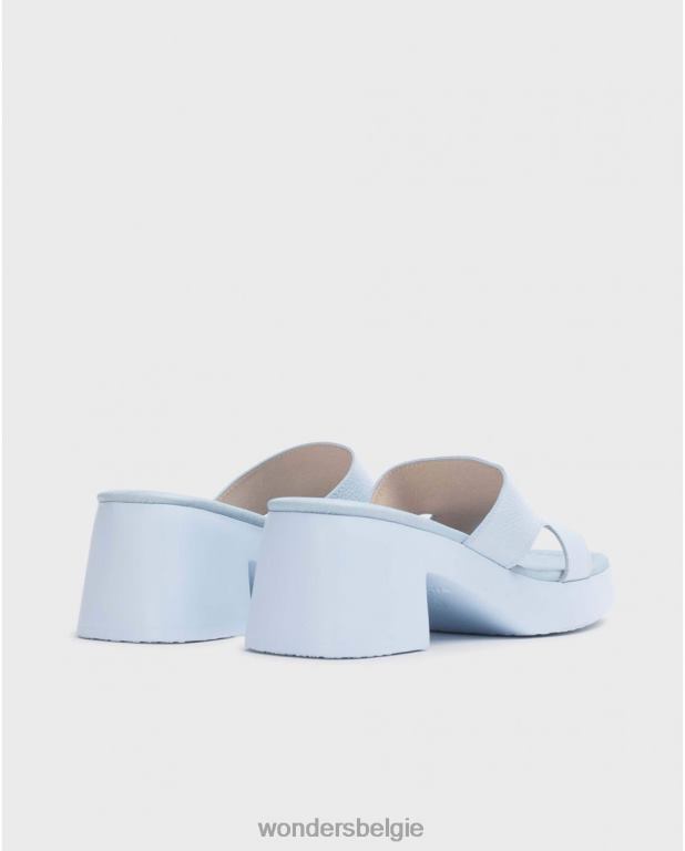 blauw schoenen 6X06D168 blauwe motelsandaal vrouwen Wonders