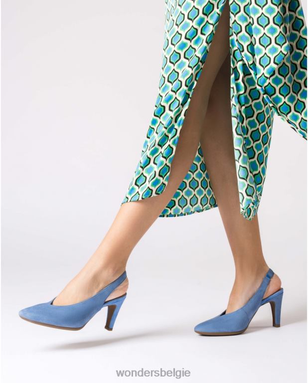 blauw schoenen 6X06D437 bluet schoen met een hoge keel vrouwen Wonders