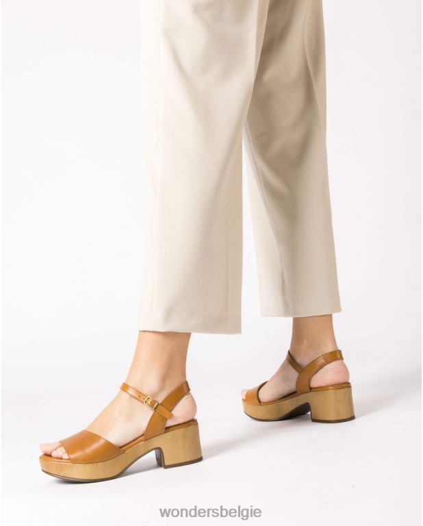 conac schoenen 6X06D317 conac leren sleehak sandaal vrouwen Wonders