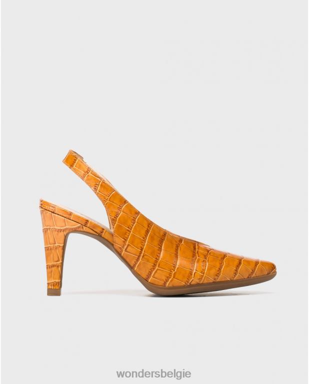 conac schoenen 6X06D415 conac mock-krokodilschoen zonder rug vrouwen Wonders