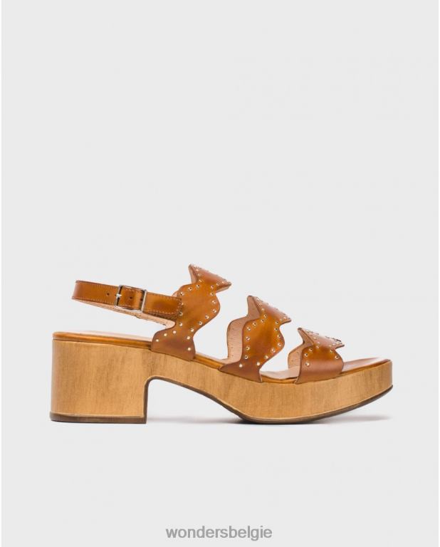 conac schoenen 6X06D426 Conac-sandaal met metallic detail op de riem vrouwen Wonders