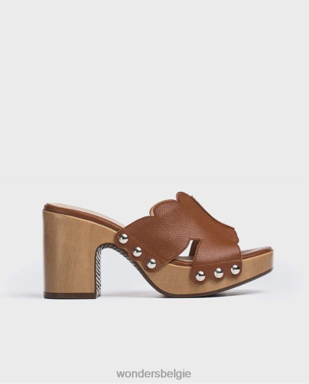 cuero schoenen 6X06D410 cuero cuero lederen plateauklomp vrouwen Wonders