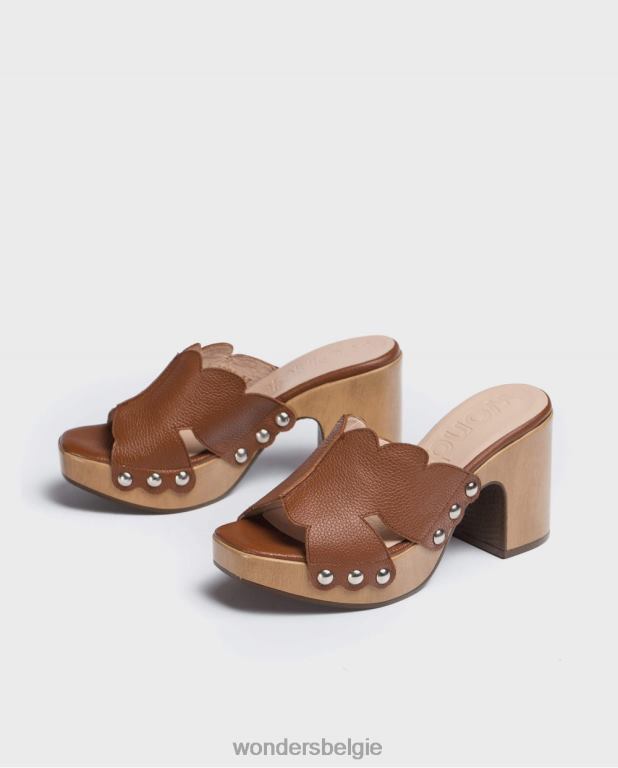 cuero schoenen 6X06D410 cuero cuero lederen plateauklomp vrouwen Wonders