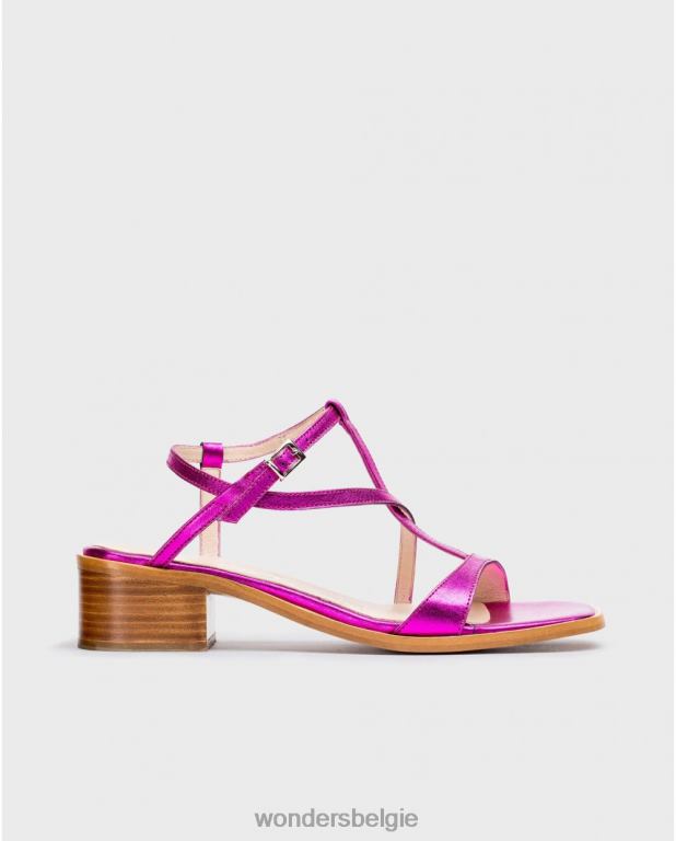 fuxia schoenen 6X06D338 fuxia fuchsia aurora sandaal vrouwen Wonders