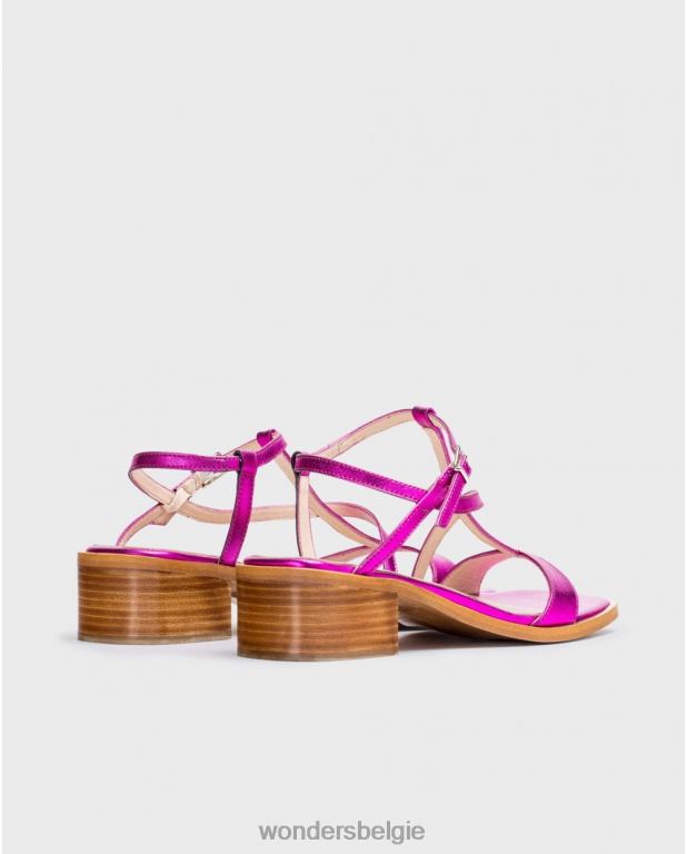 fuxia schoenen 6X06D338 fuxia fuchsia aurora sandaal vrouwen Wonders