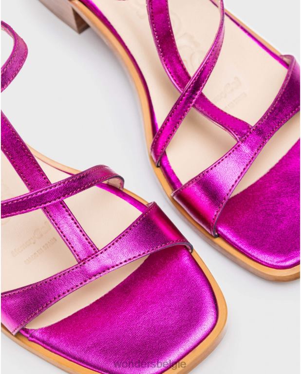 fuxia schoenen 6X06D338 fuxia fuchsia aurora sandaal vrouwen Wonders